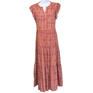 Modern Sweet Magnolia Maxi Dress Bohemian Geometric Boho Chic